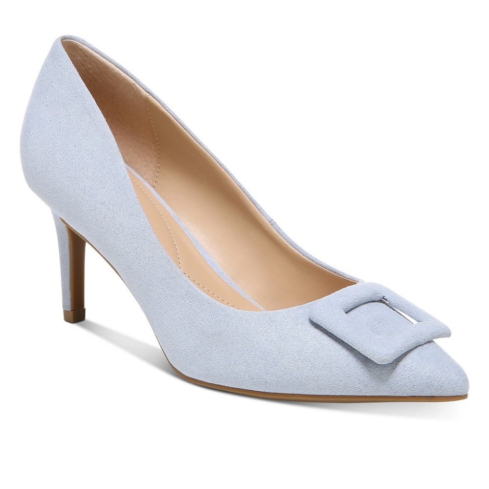 Alfani Blue Heels with Suede Finish and Buckle